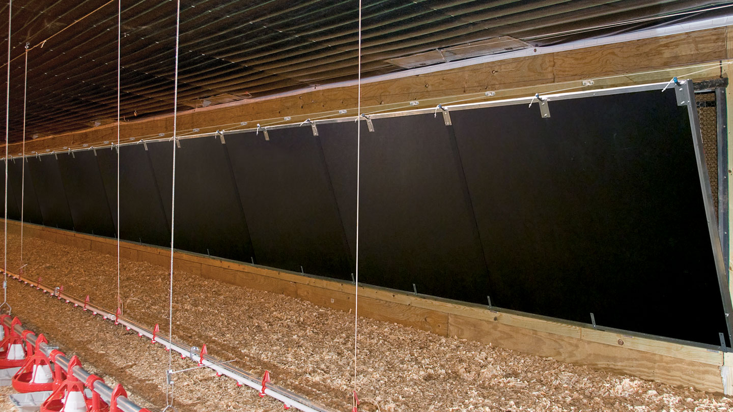 Cumberland Inside Tunnel Doors in a poultry facility