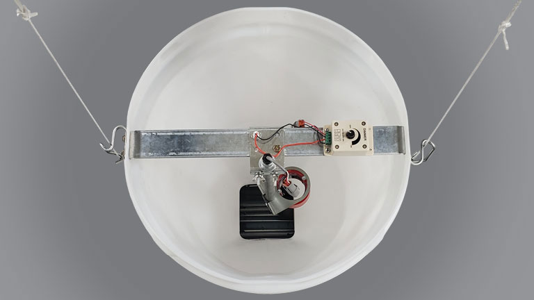 Feed Line Hopper Top View